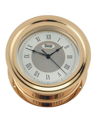 Weems & Plath Anniversary Quartz Ship's Bell Clock Brass - 191 mm