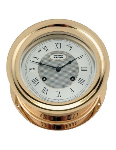 Weems & Plath Anniversary 8-Day Wind Ship's Bell Clock Brass - 191 mm