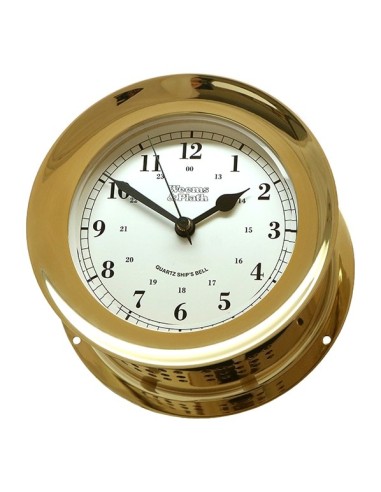 Weems & Plath Atlantis Quartz Ship's Bell Clock Brass - 138 mm
