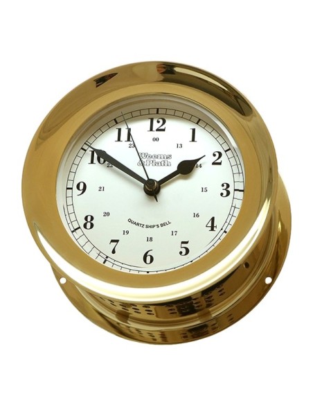 Weems & Plath Atlantis Quartz Ship's Bell Clock Brass - 138 mm