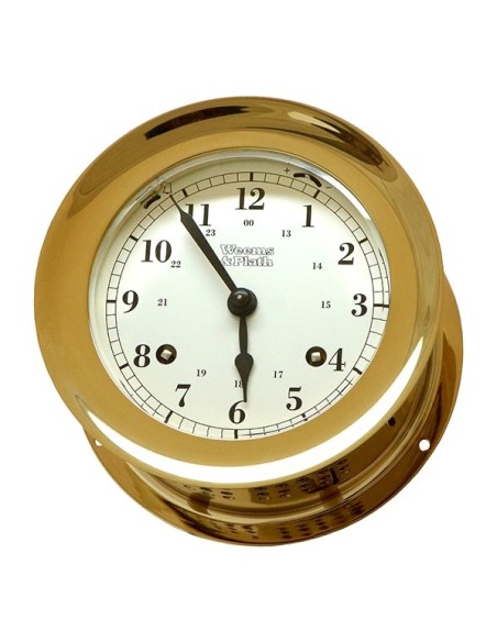 Weems & Plath Atlantis 8-Day Wind Ship's Bell Clock Brass - 138 mm