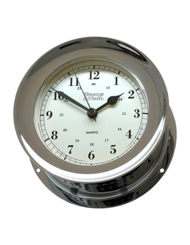 Weems & Plath Atlantis Quartz Clock Chrome - 138 mm