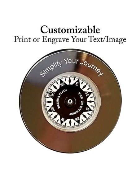 Weems & Plath Nickel-Plated Compass Chart Weight - 76 mm