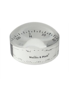 Weems & Plath Crystal Magnifier 4x with Compass Rose - 76 mm 2