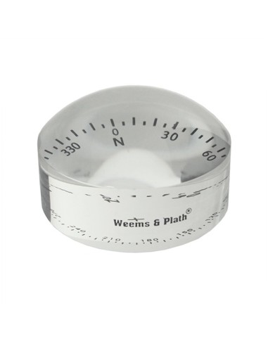 Weems & Plath Crystal Magnifier 4x with Compass Rose - 76 mm
