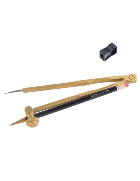 Weems & Plath Professional Brass Pencil Compass - 8¼ in