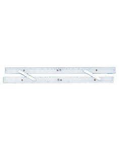Weems & Plath Commercial Parallel Rule Chrome Arms - 24 in
